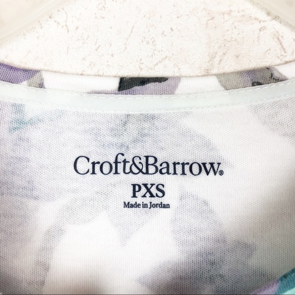 NWOT Croft & Barrow floral top whimsical Cottagecore - Picture 5 of 9